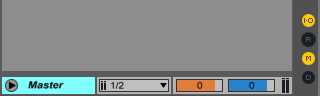 An image of hidden return tracks in Ableton.