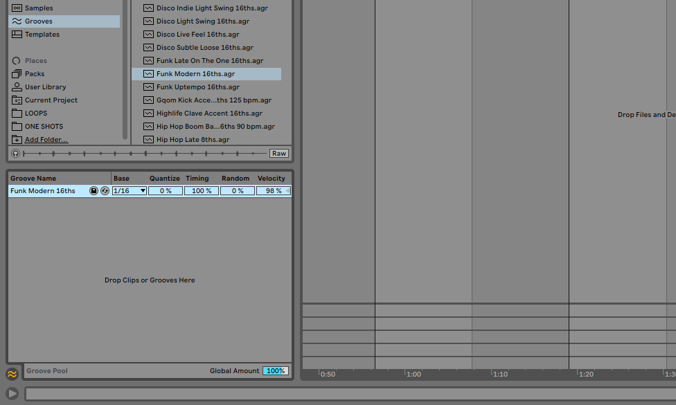 Ableton's Groove Pool.
