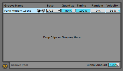 Base, Quantize, Timing, Random, and Velocity values.