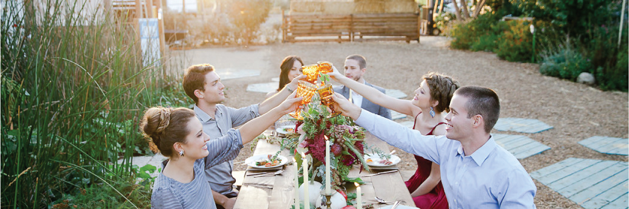Private table setting and hospitality moment