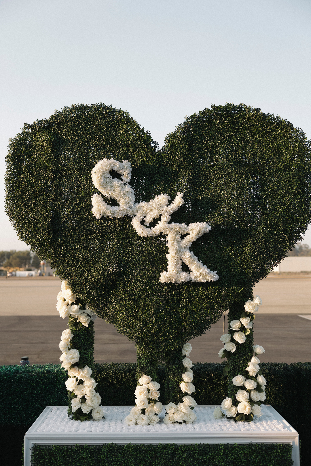 Cocktail hour wedding decor.
