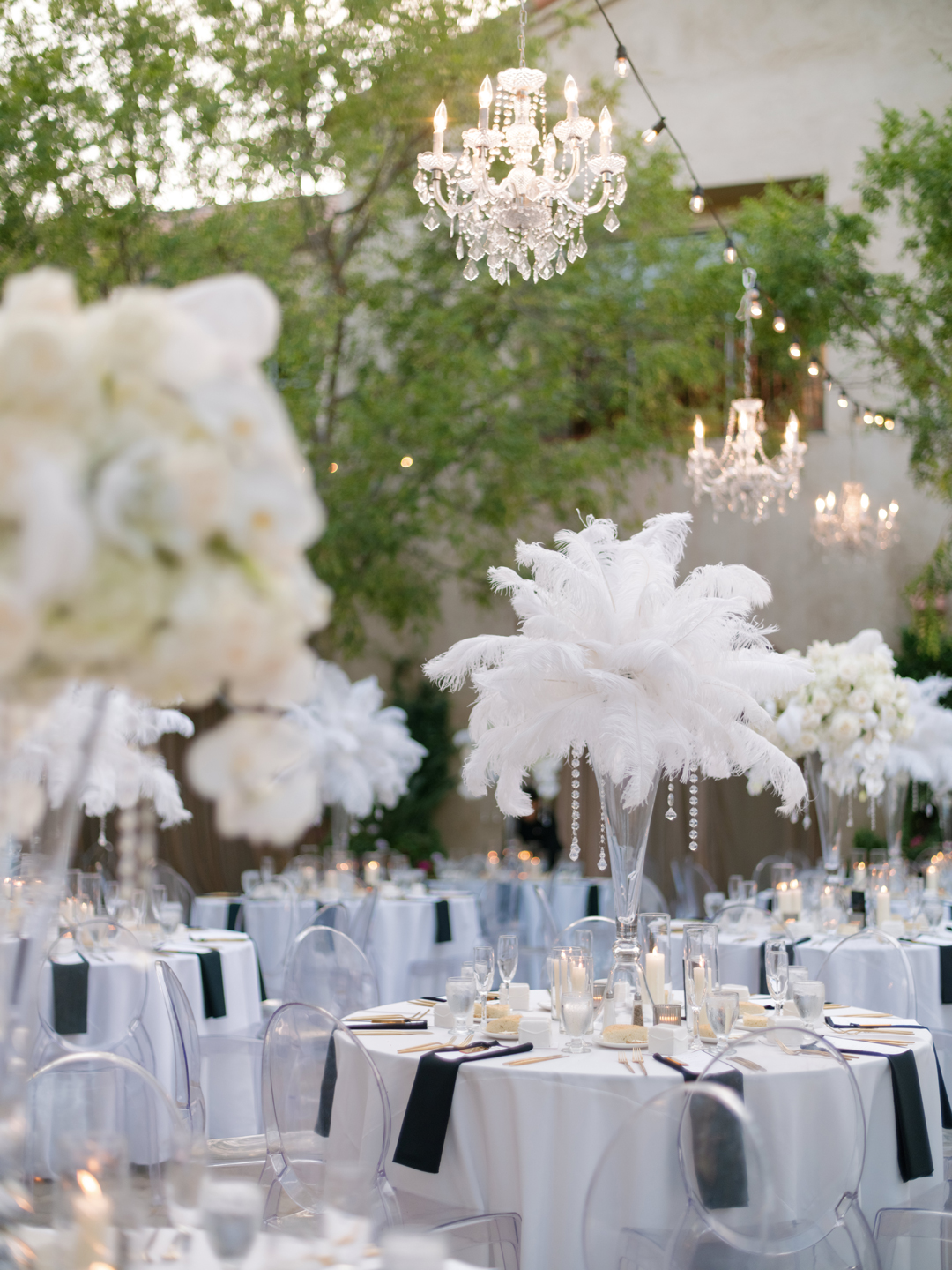 Wedding reception decor.