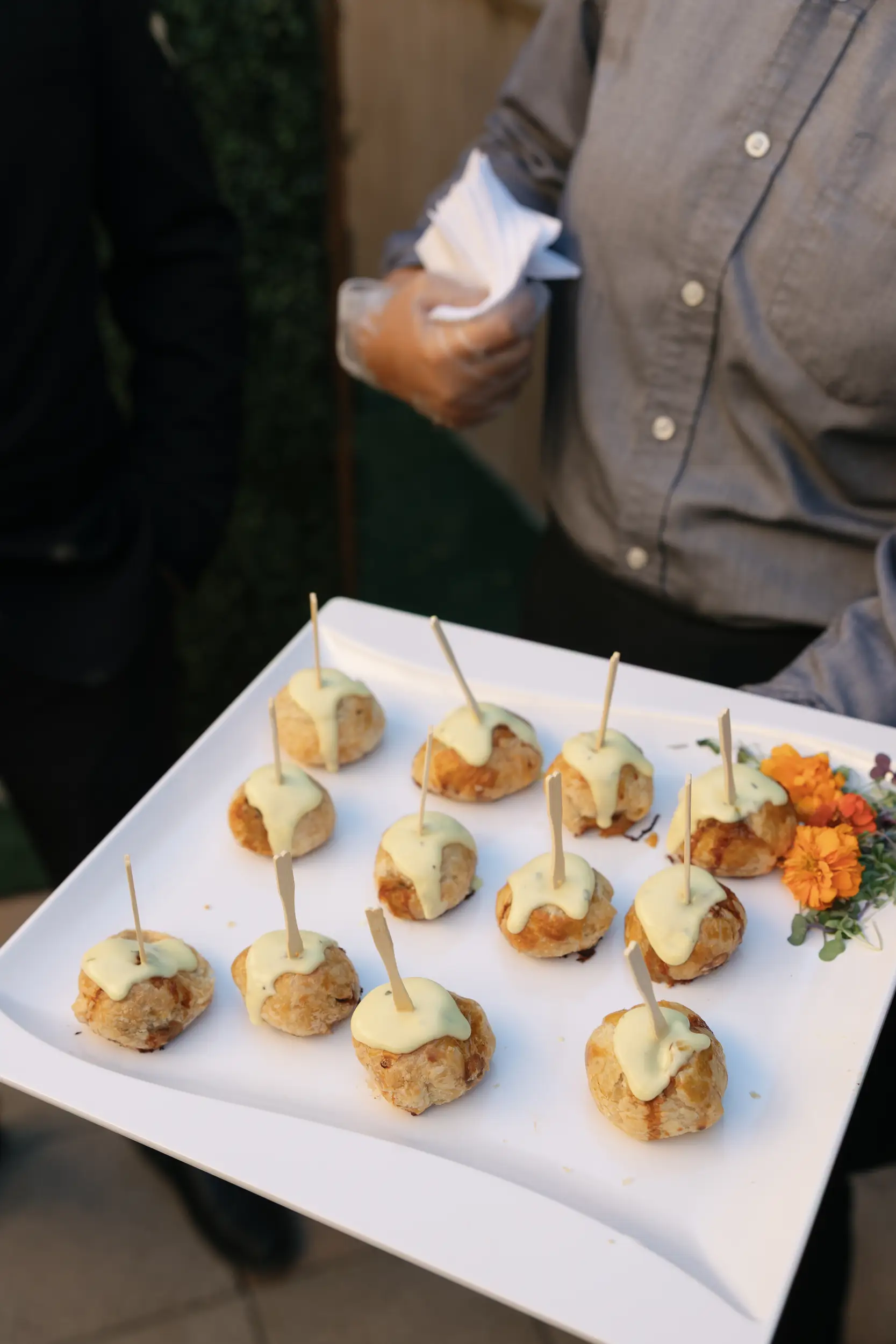 Mini Beef Wellington hors d'oeuvres.