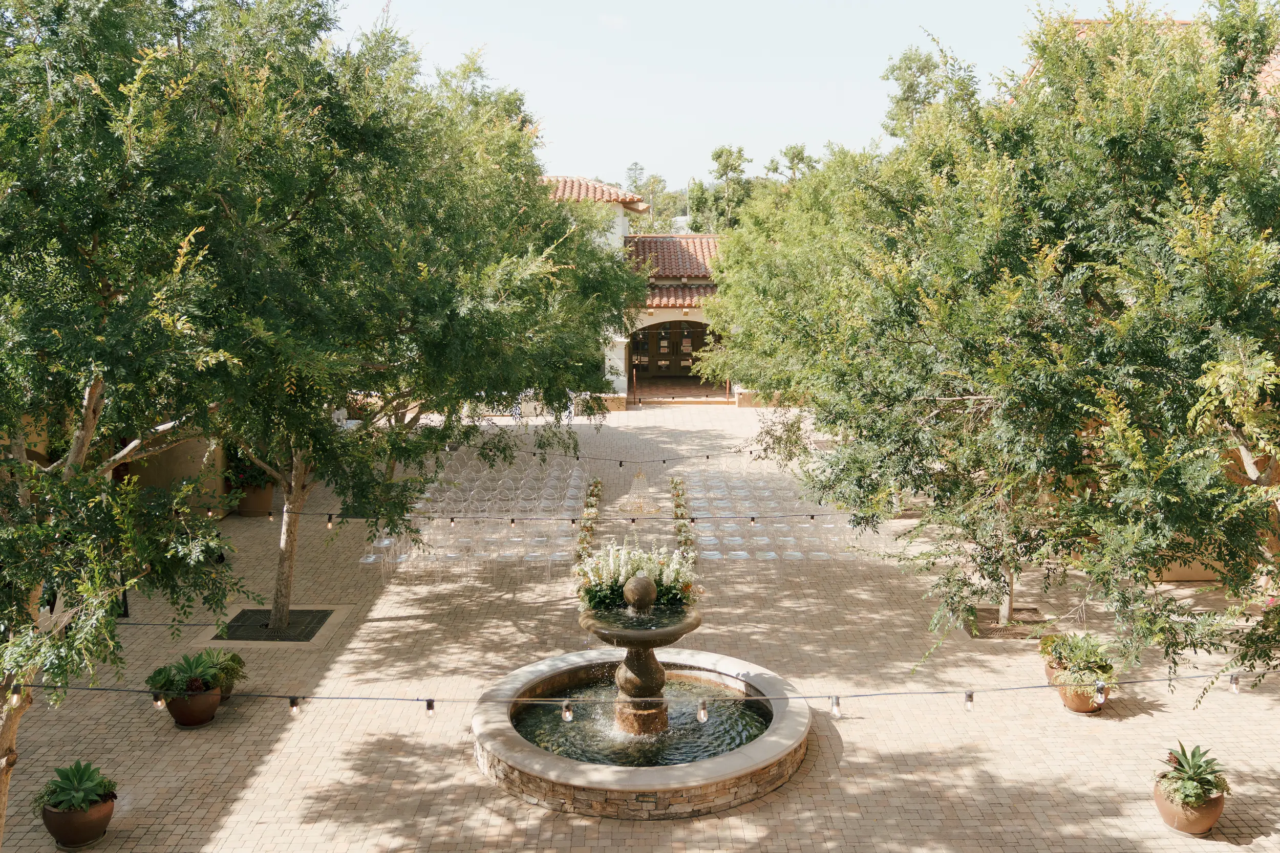 Spanish style wedding venue.