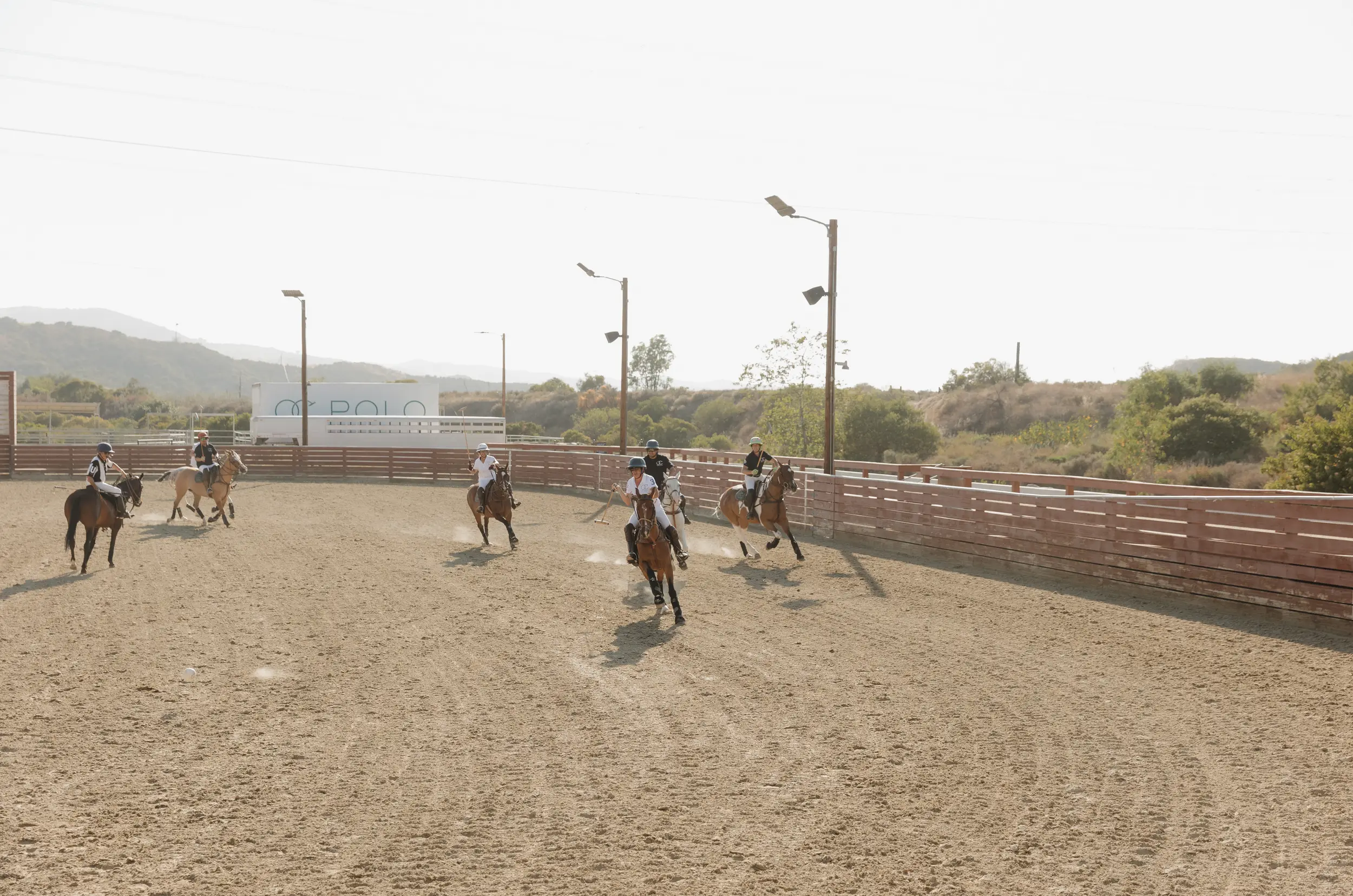 Cocktail hour polo game.