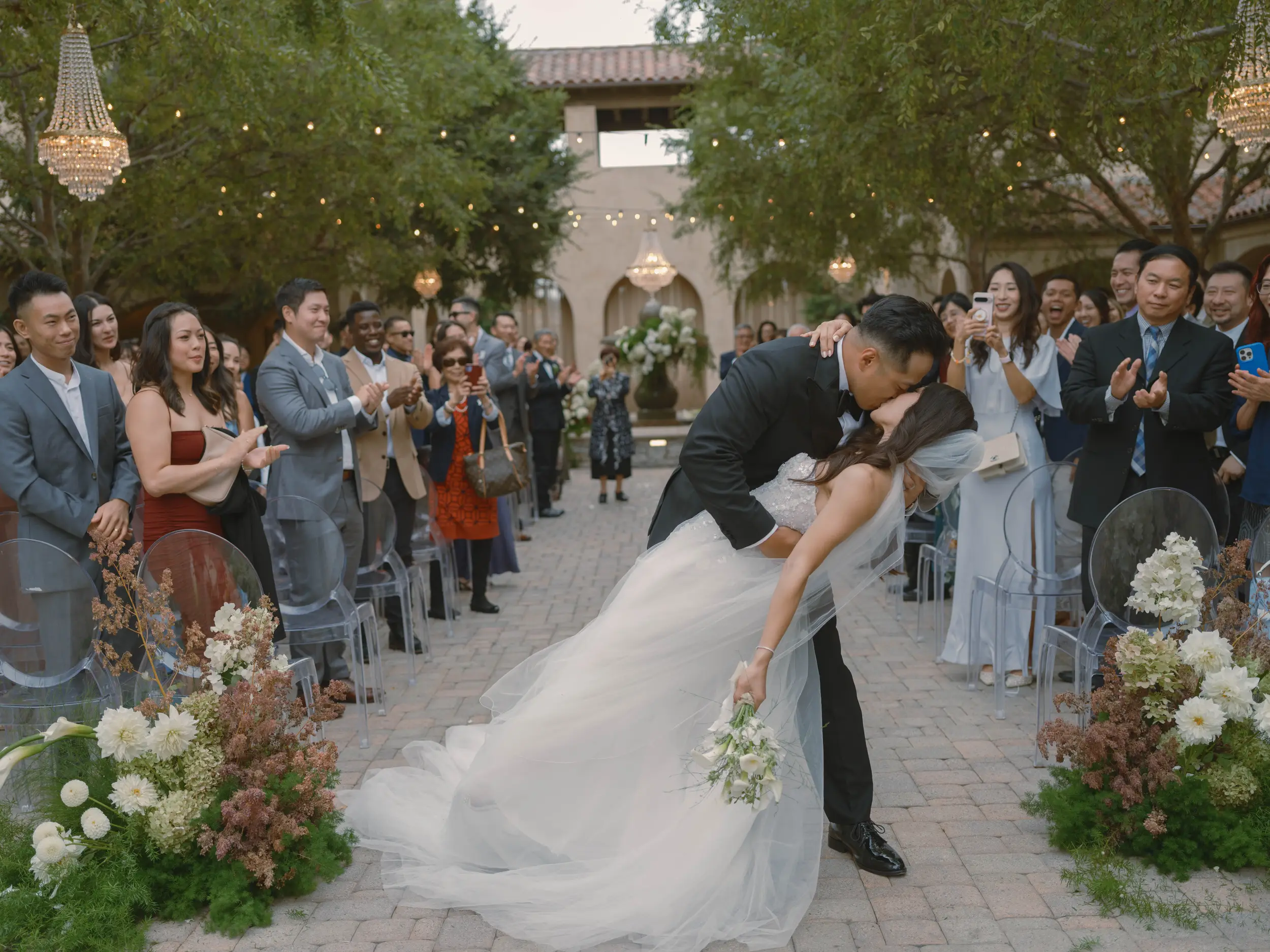 Serra Plaza fall wedding.