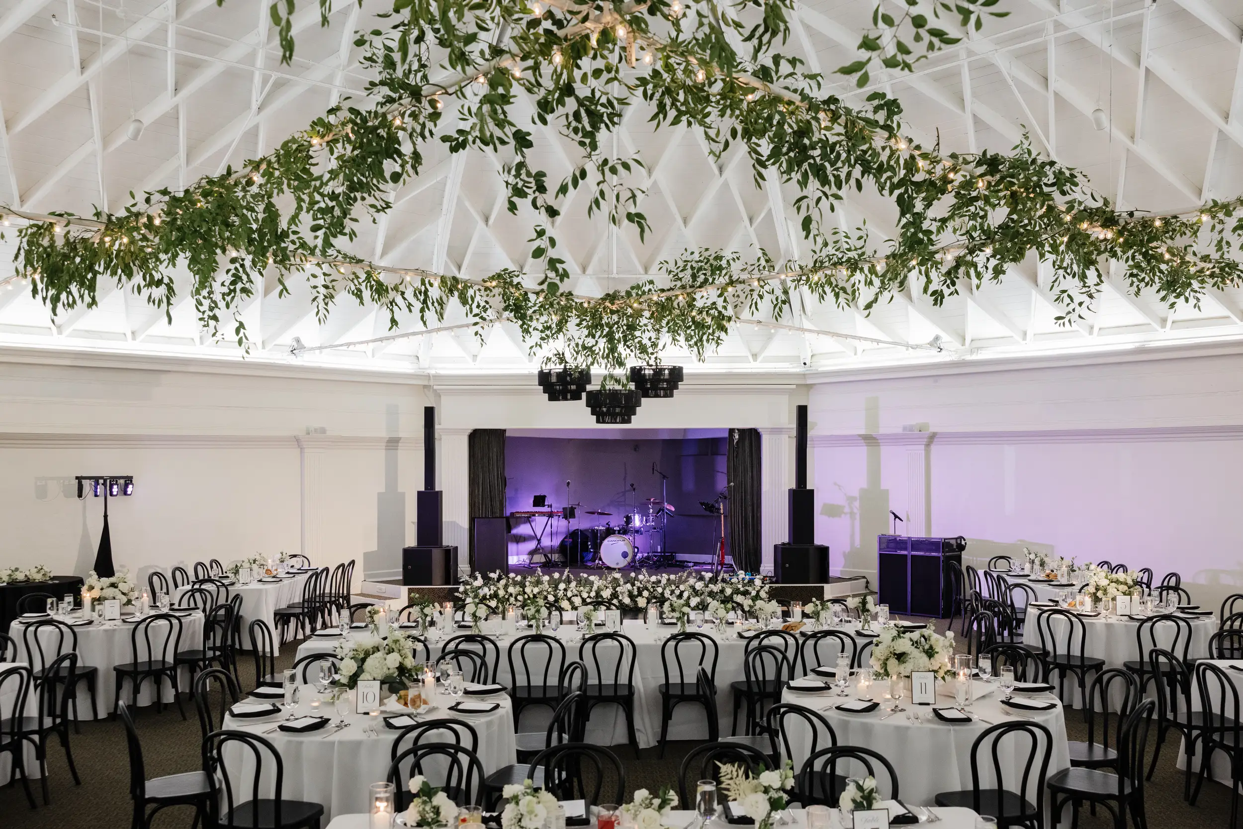 Black and white luxury wedding in Orange County, California