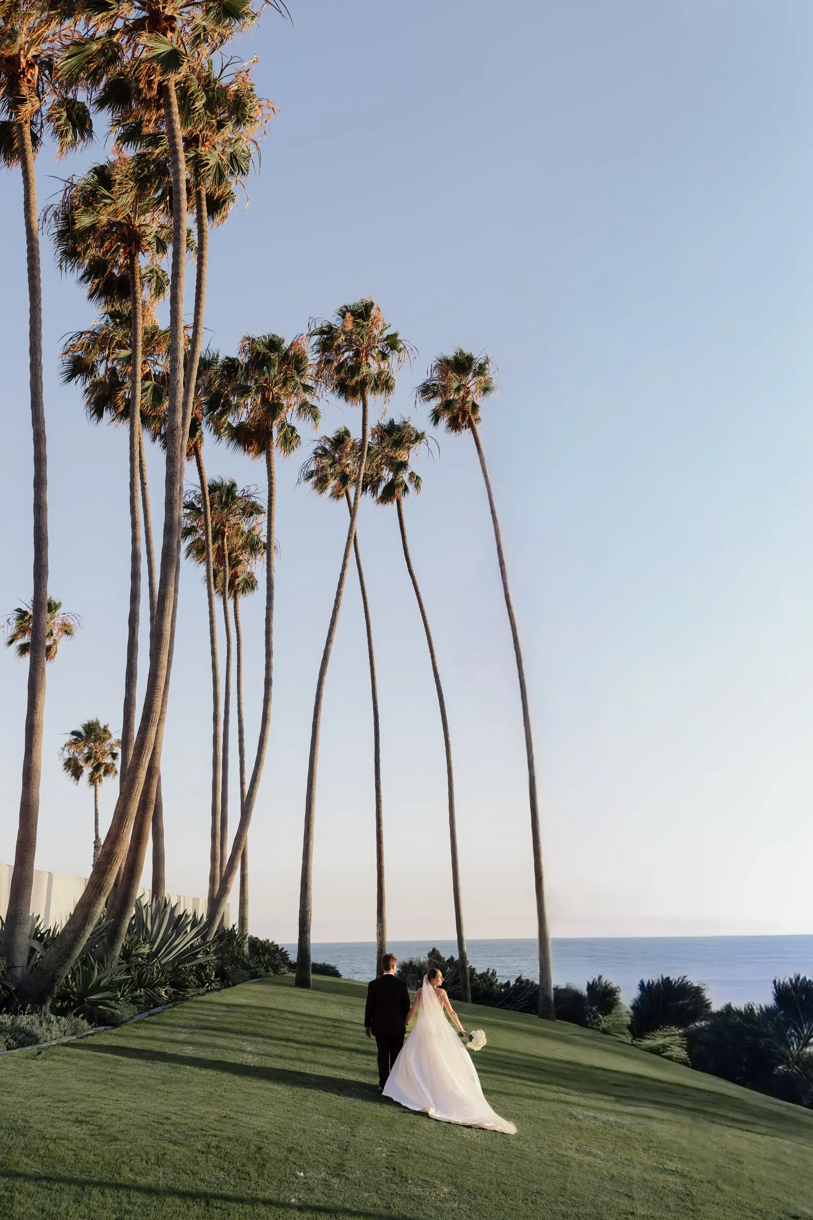 Black and white luxury wedding in Orange County, California