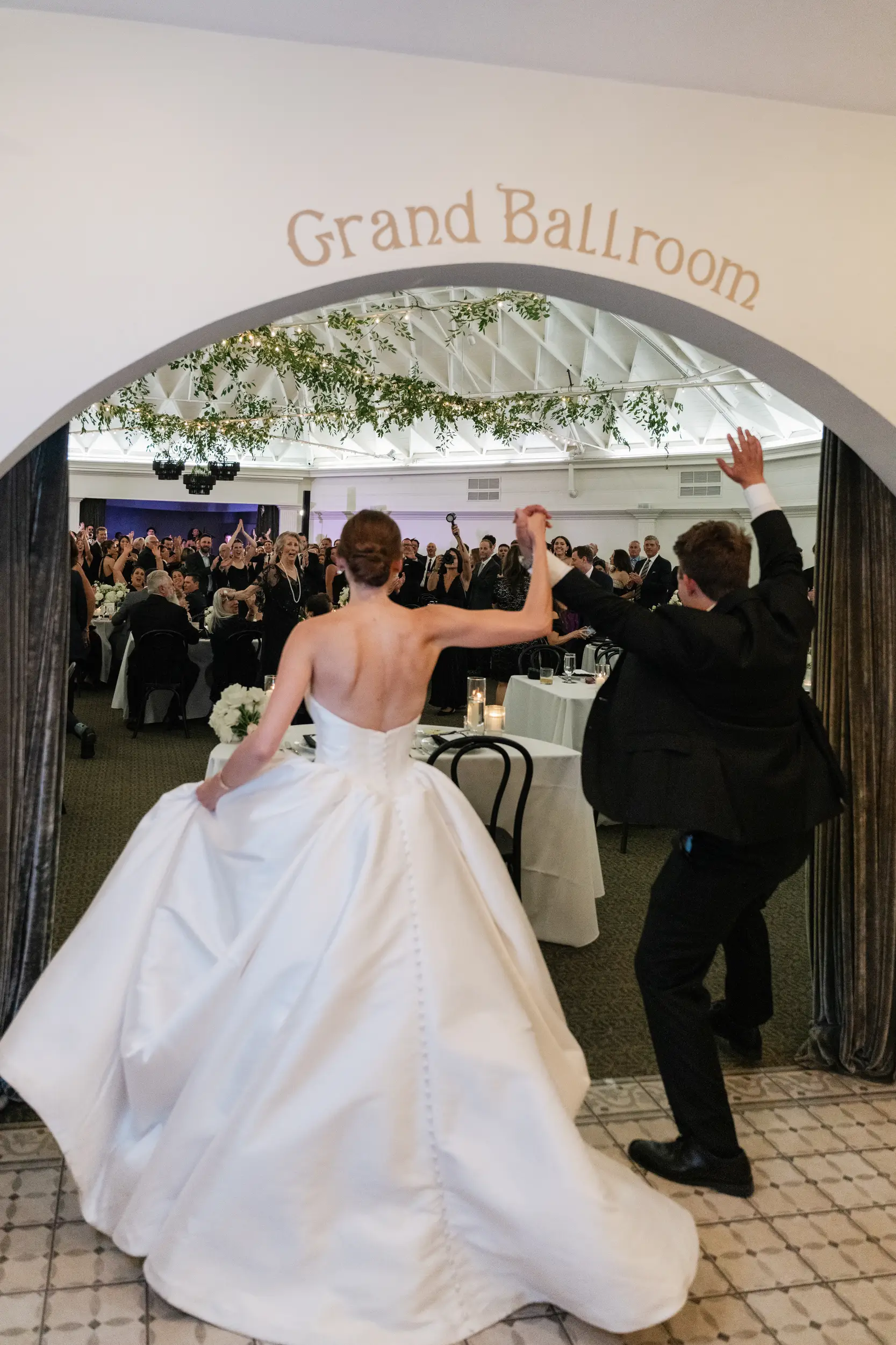 Black and white luxury wedding in Orange County, California
