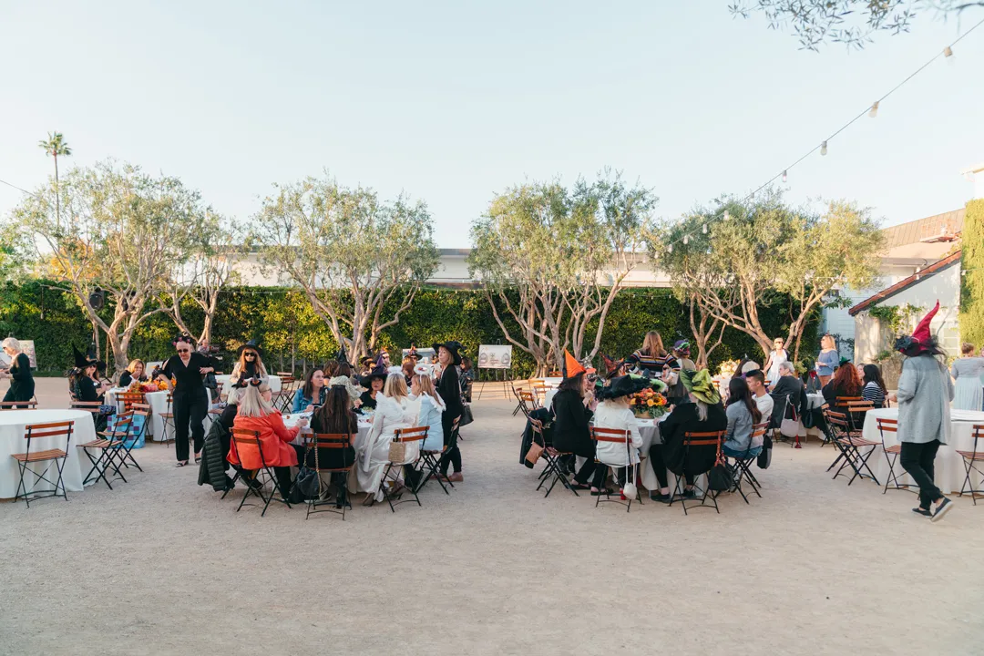 Halloween-themed CHOC Guild Con in Grand Gimeno's Olive Grove.
