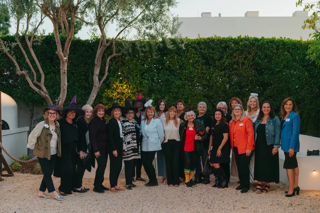 CHOC Guild Con attendees posing together at Grand Gimeno.