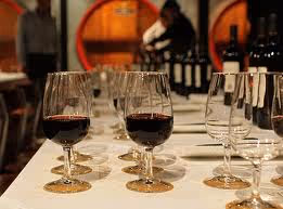 close-up shot of wine tasting