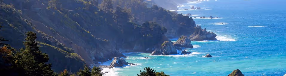 arial view of monterey bay