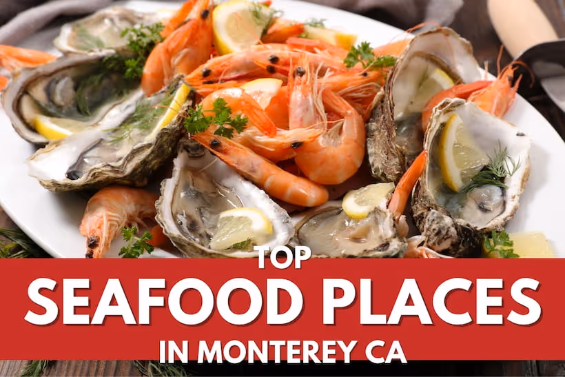 Shrimps and Oysters in a plate - Top Seafood Places in Monterey CA