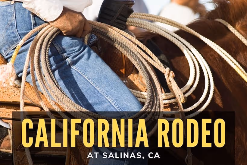 California Rodeo in Salinas, CA - Man with a lasso