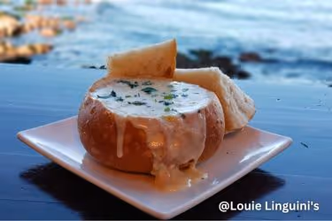 Clam Chowder at Louie Linguini's