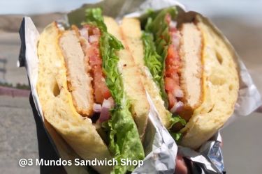 Vegan Chicken Sandwich from 3 Mundos