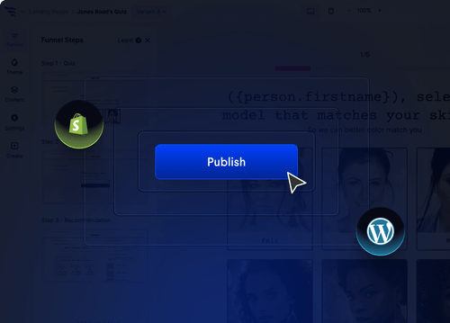 quiz funnel landing pages