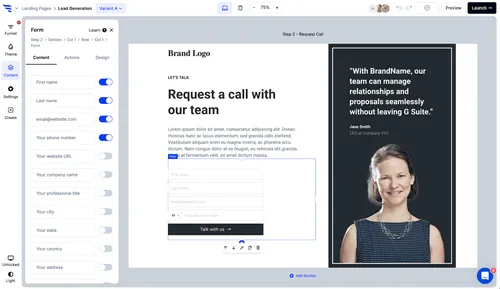Shopify Landing Page Builder