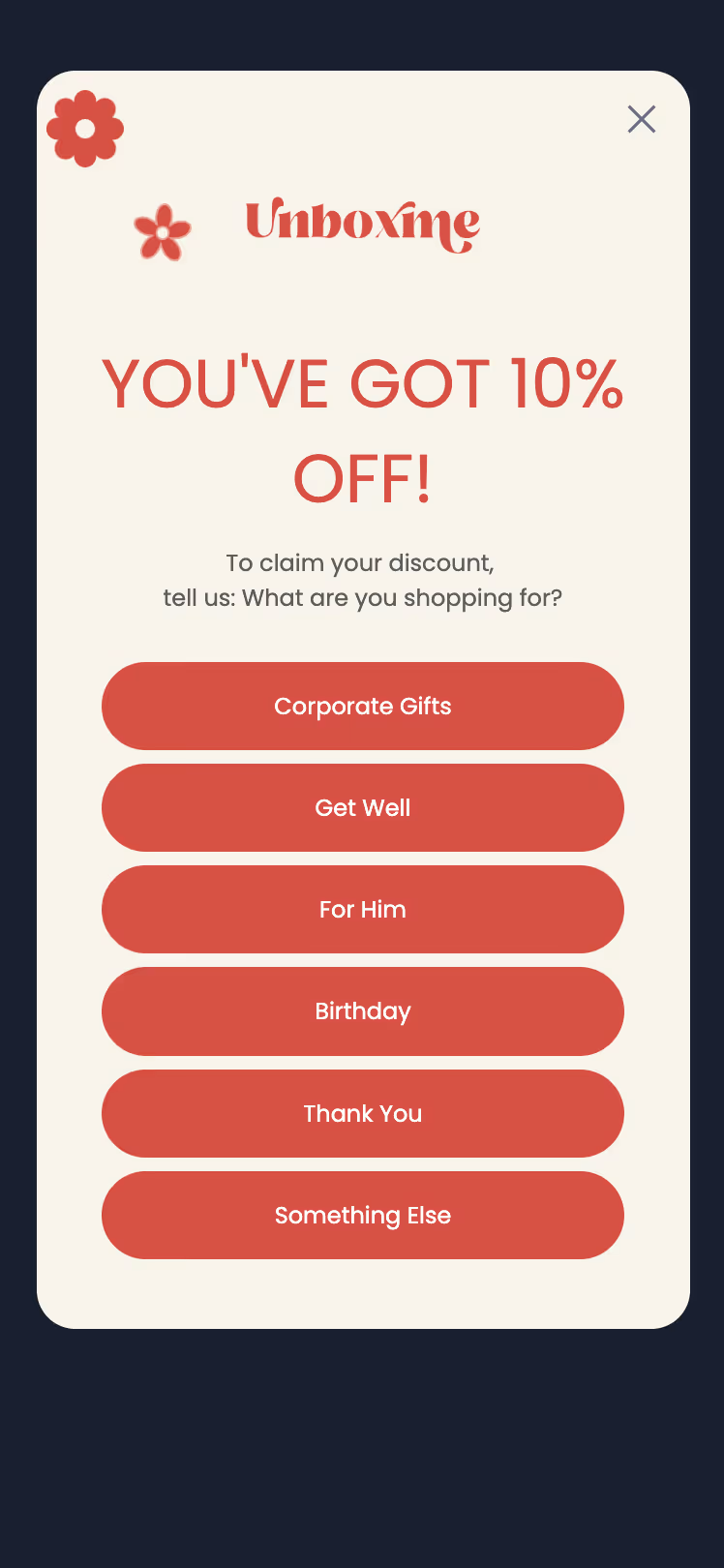 ConvertFlow Mobile Popup Funnel