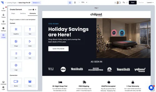 Shopify Landing Page Builder