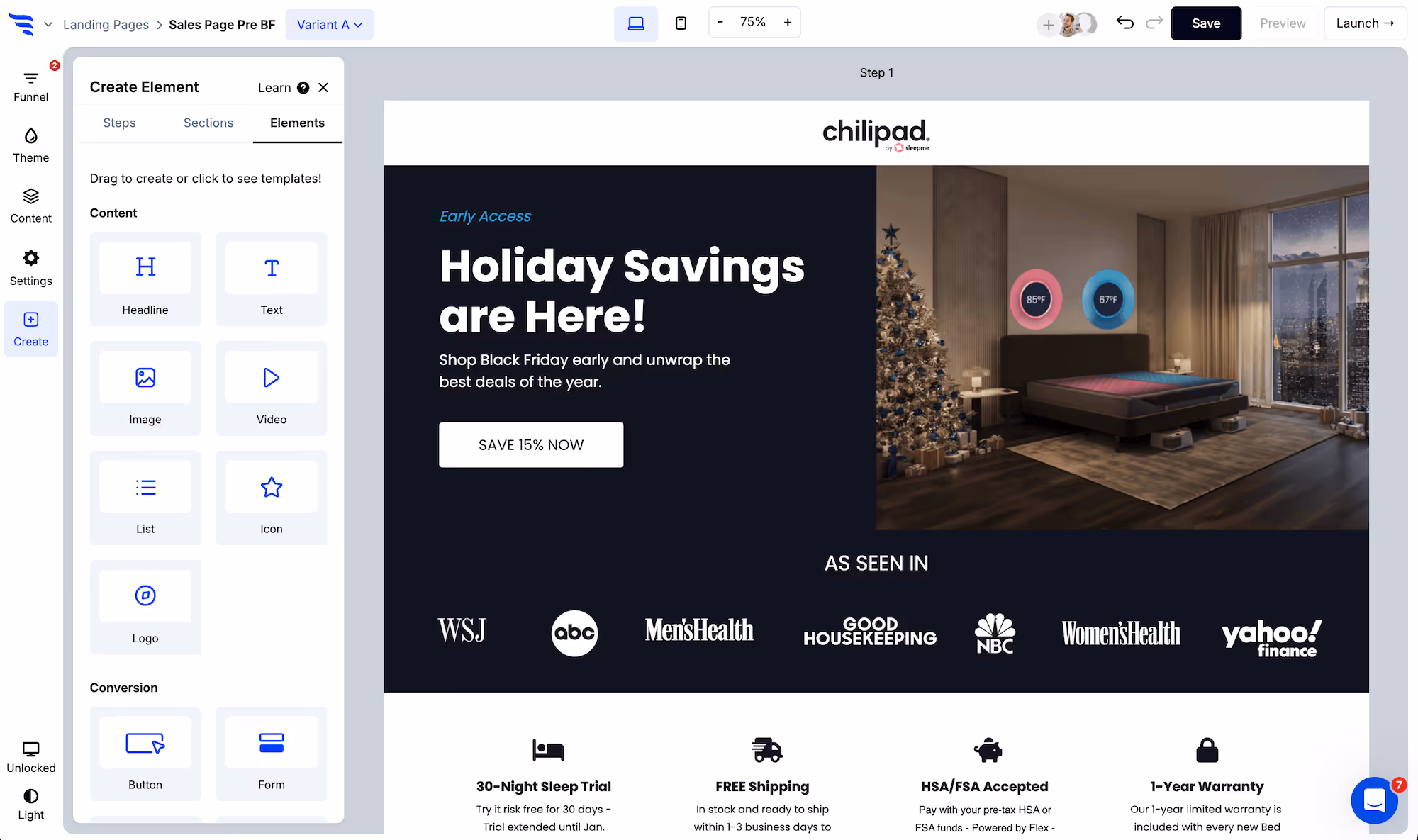 ConvertFlow product landing page