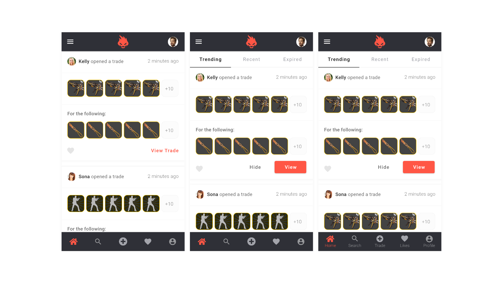 Zedconomy Home Page Screens