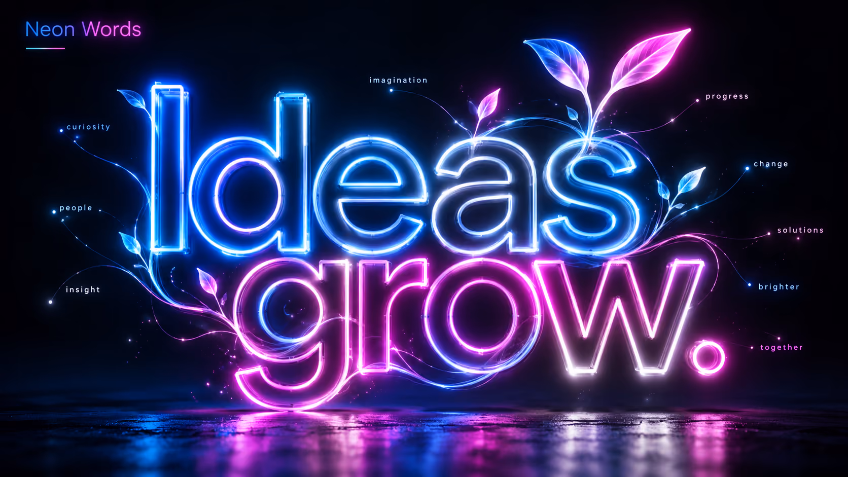 Neon Dimensions — Holographic style example