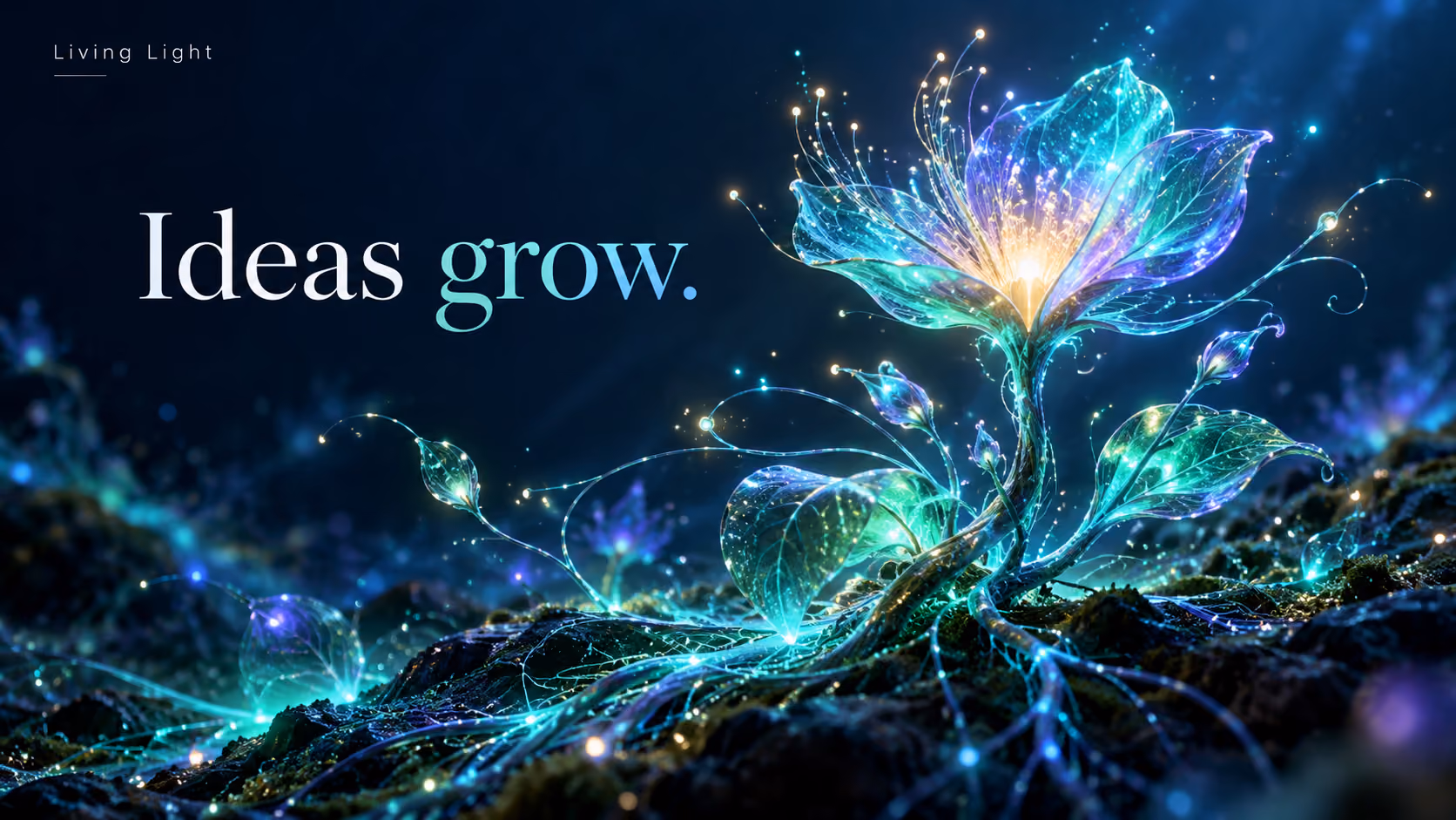 Living Light — Bioluminescent style example