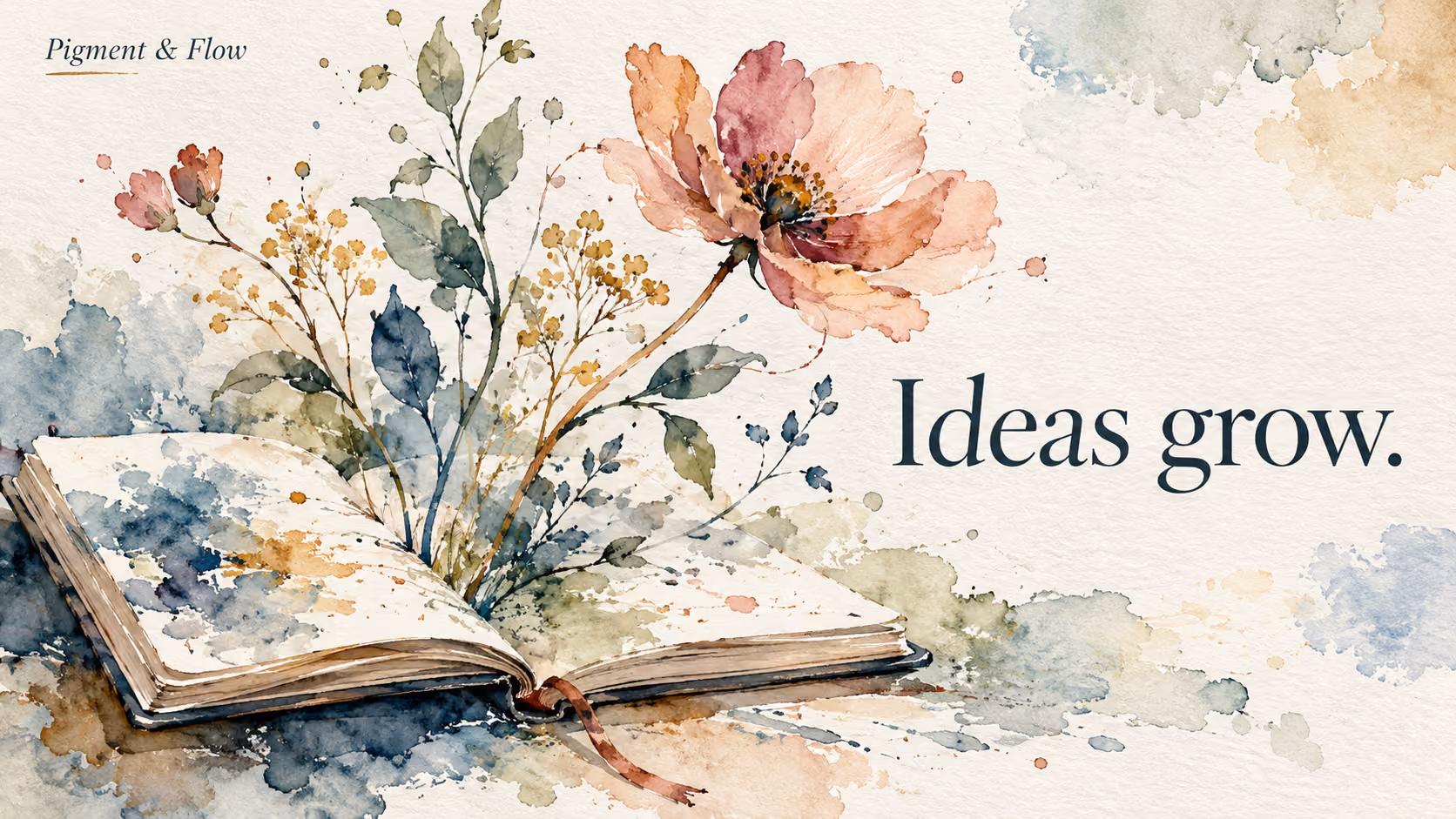 Pigment & Flow — Watercolor style example