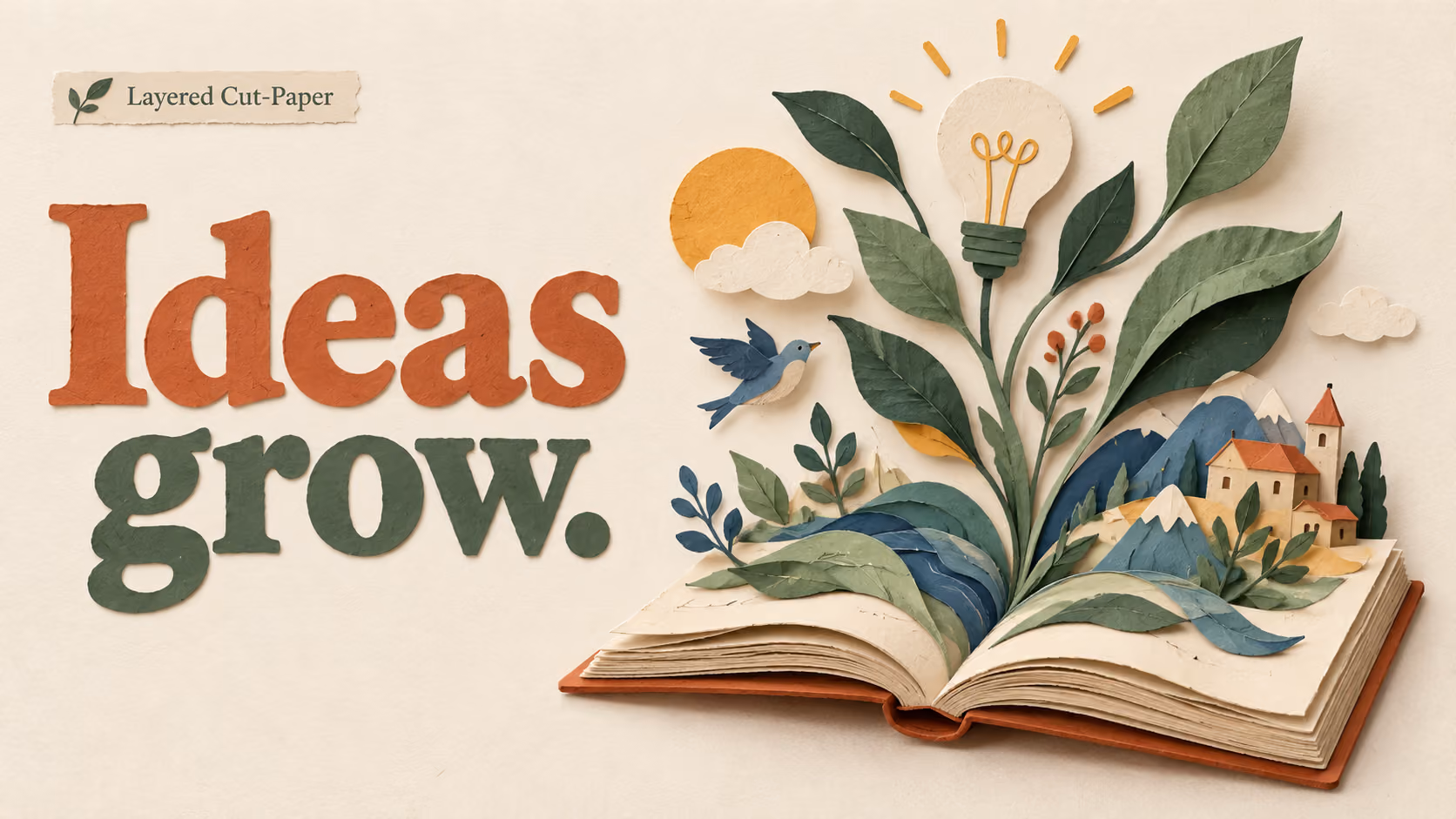 Layered Cut-Paper — Cut-Paper style example