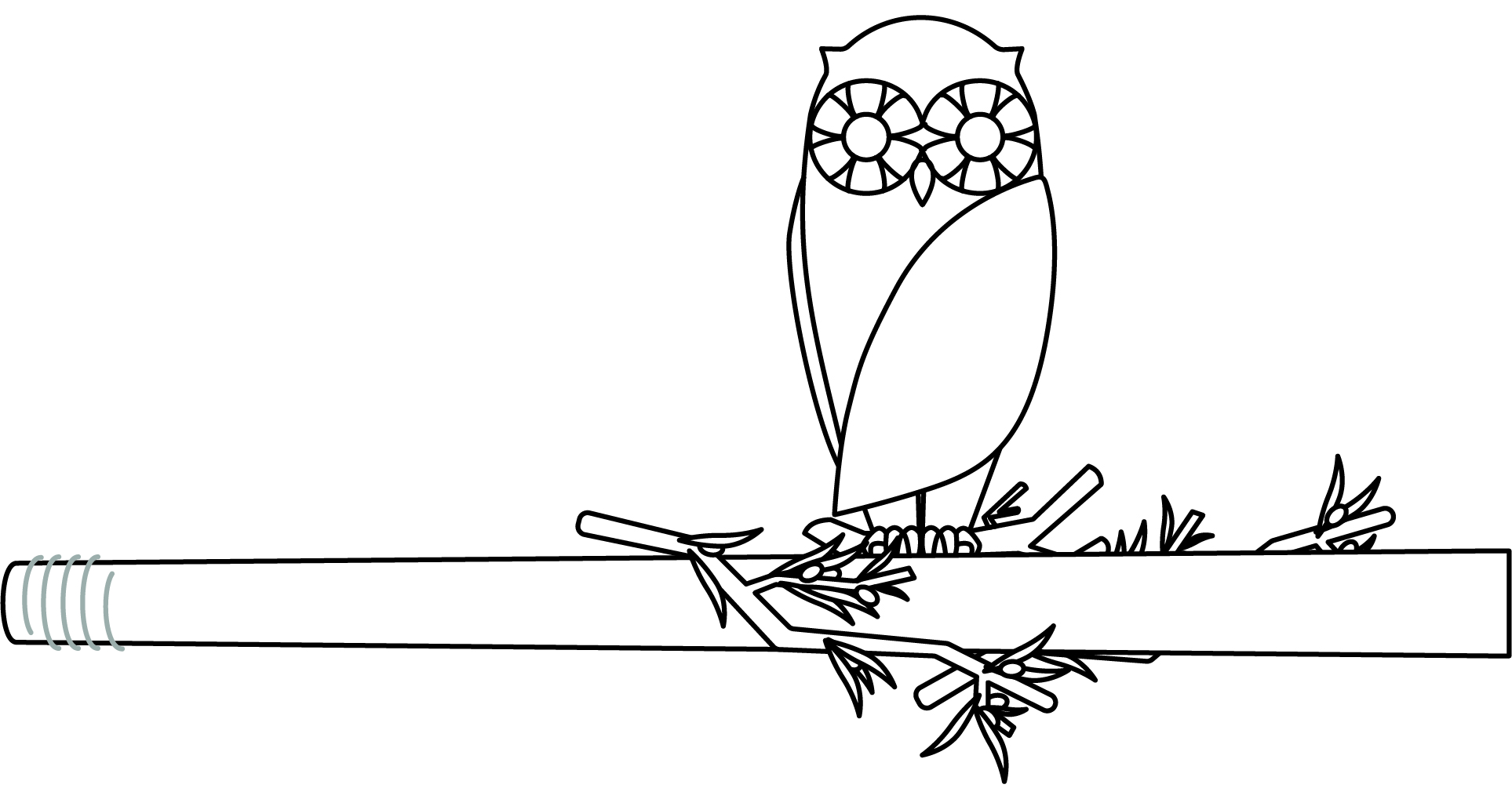 Owl brush showcasing repurposed use