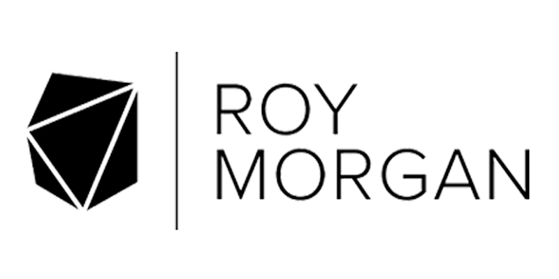 greyscale Roy Morgan logo