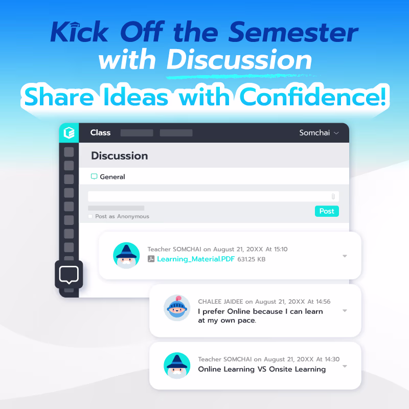 Kick Off the Semester with Discussion Share Ideas with Confidence