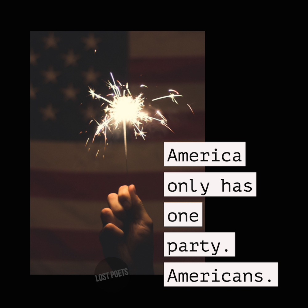 lost poets chronicles - america is one party of americans - Lost Poets Chris Purifoy
