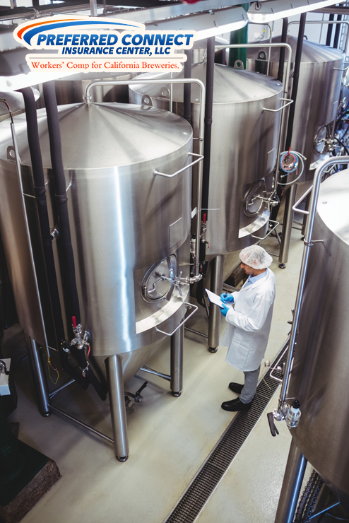 Brewery Employee Checks Equipment To Ensure Injury Prevention