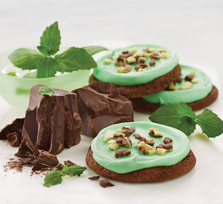A mint chocolate cookie from Cheryl's