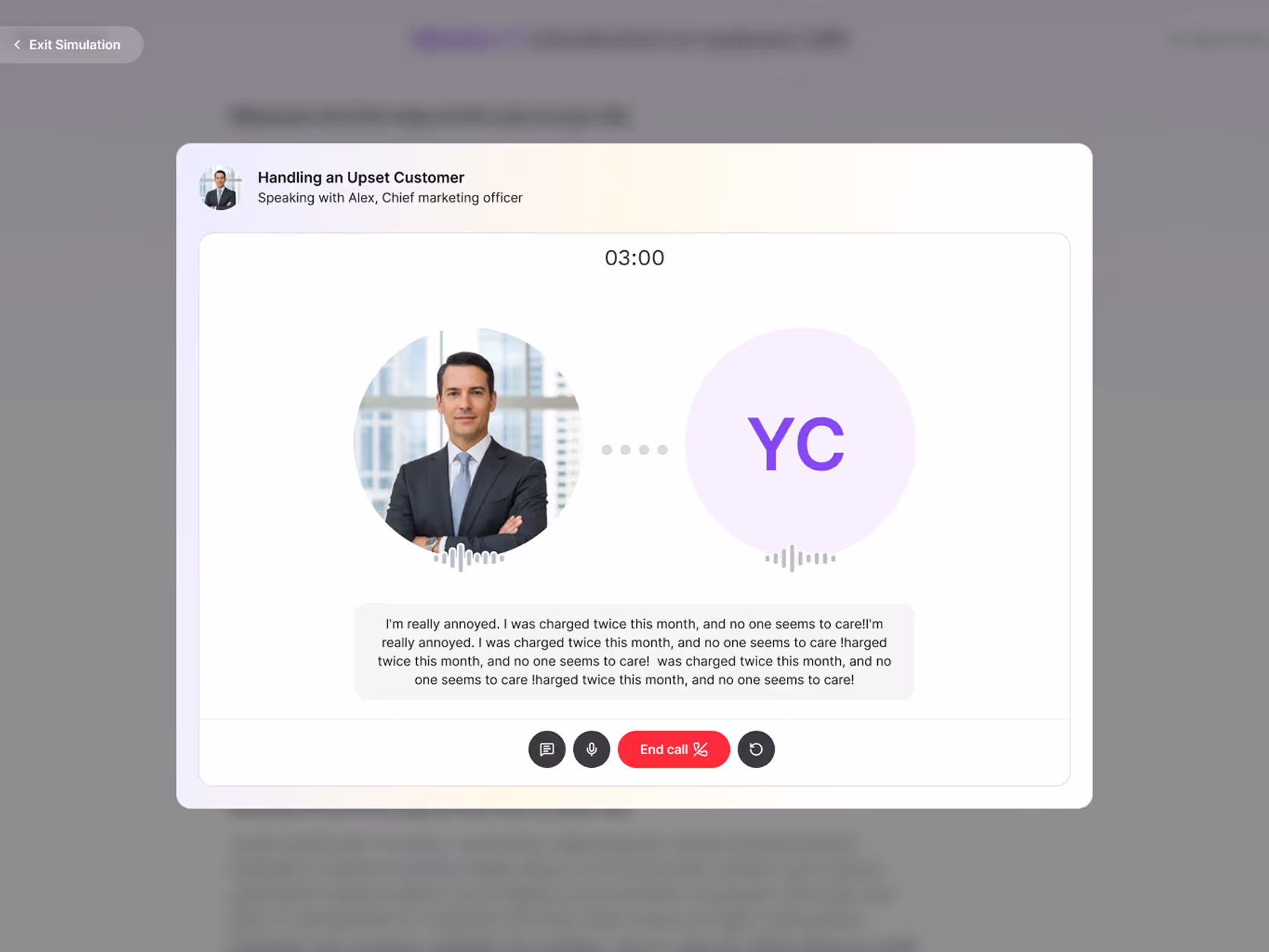 myQuest Skills Simulation Screen 2