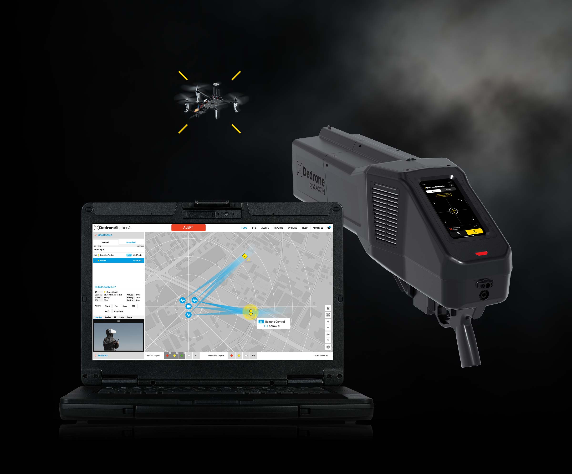 DedroneTracker and DroneDefender