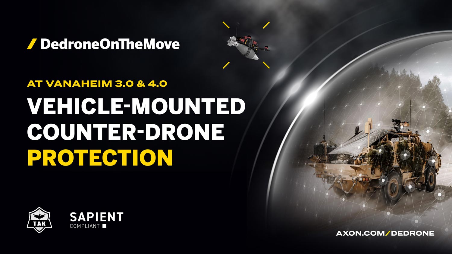Dedrone by Axon prend son envol dans le projet VANAHEIM
