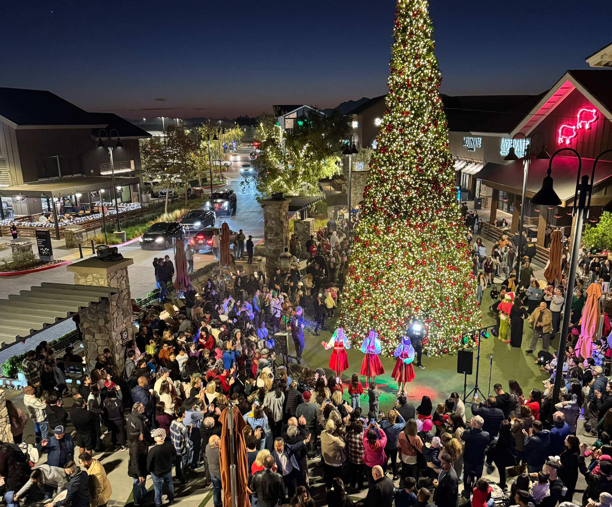 Holiday Tree Lighting Image showcasing the event on Dec. 4 at 6PM
