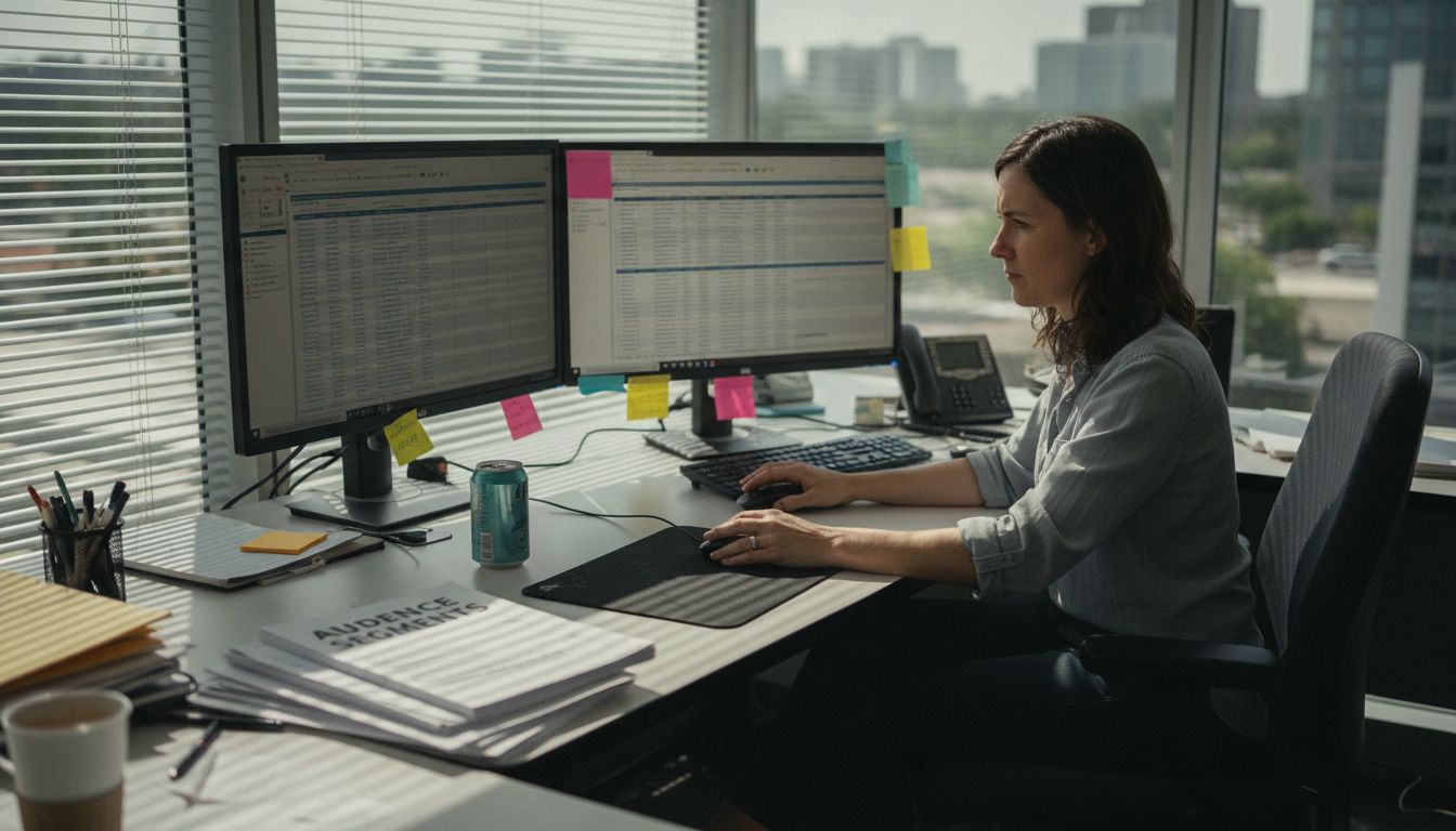Marketer analyzes digital advertising audience data