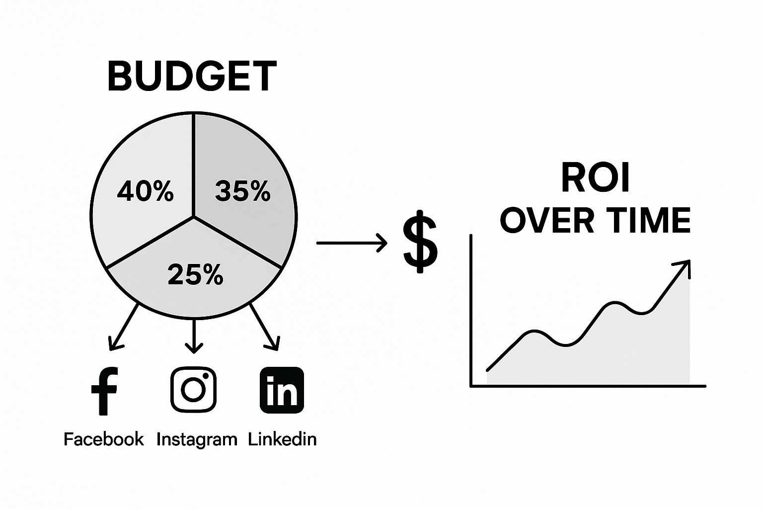 Infographic: Social media ad budget allocation breakdown