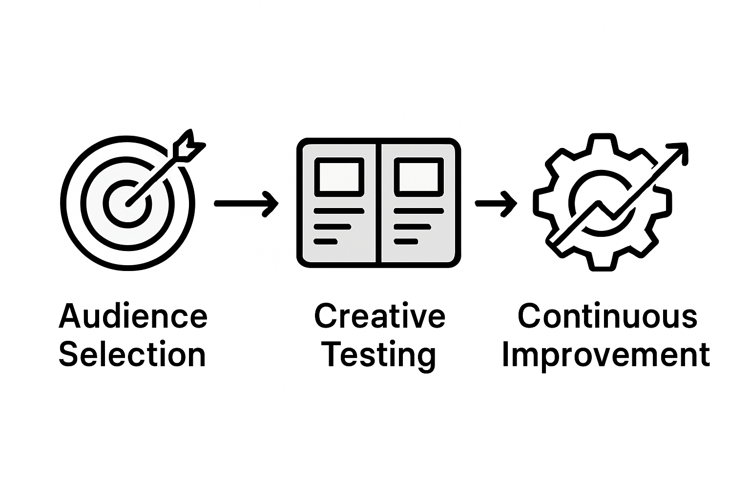Infographic showing campaign optimization steps