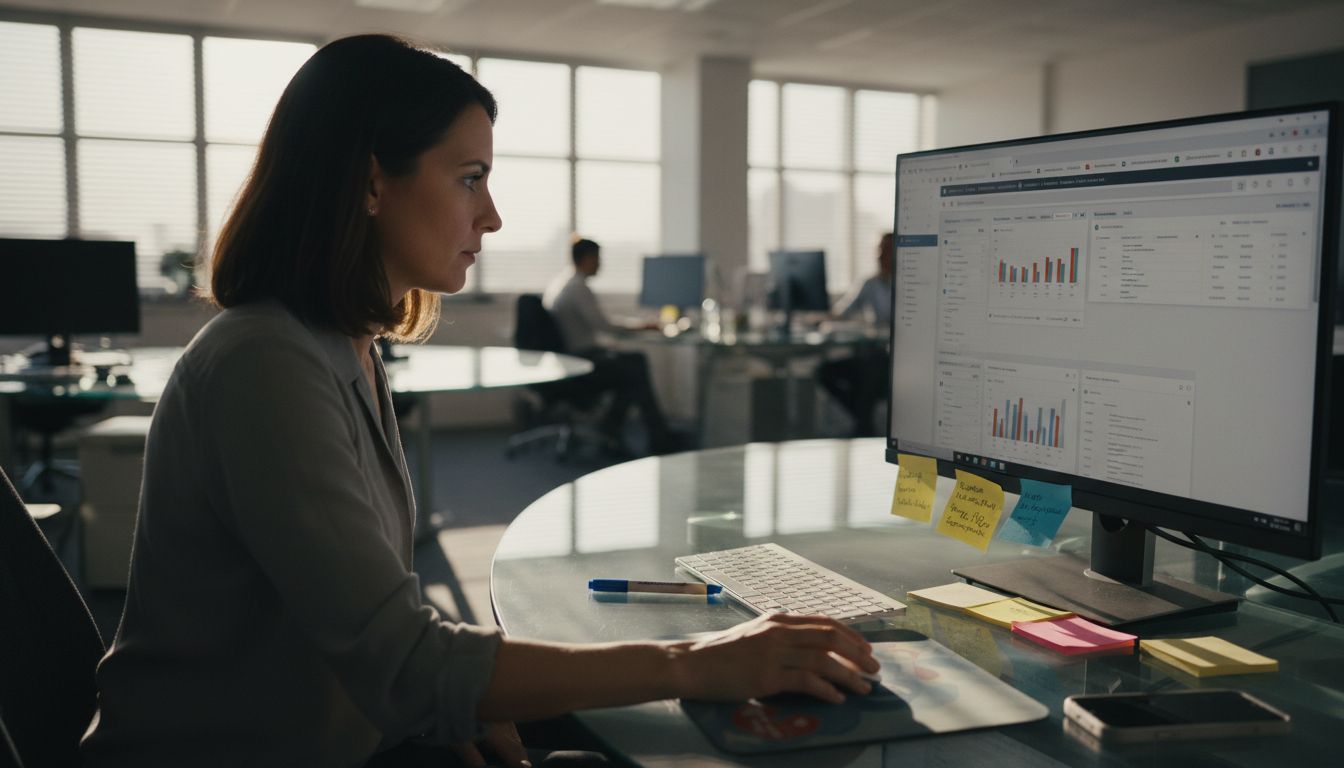 Marketer monitoring ad auction dashboards