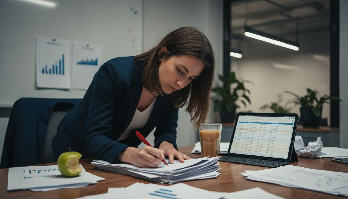 Analyst reviewing PPC audience reports