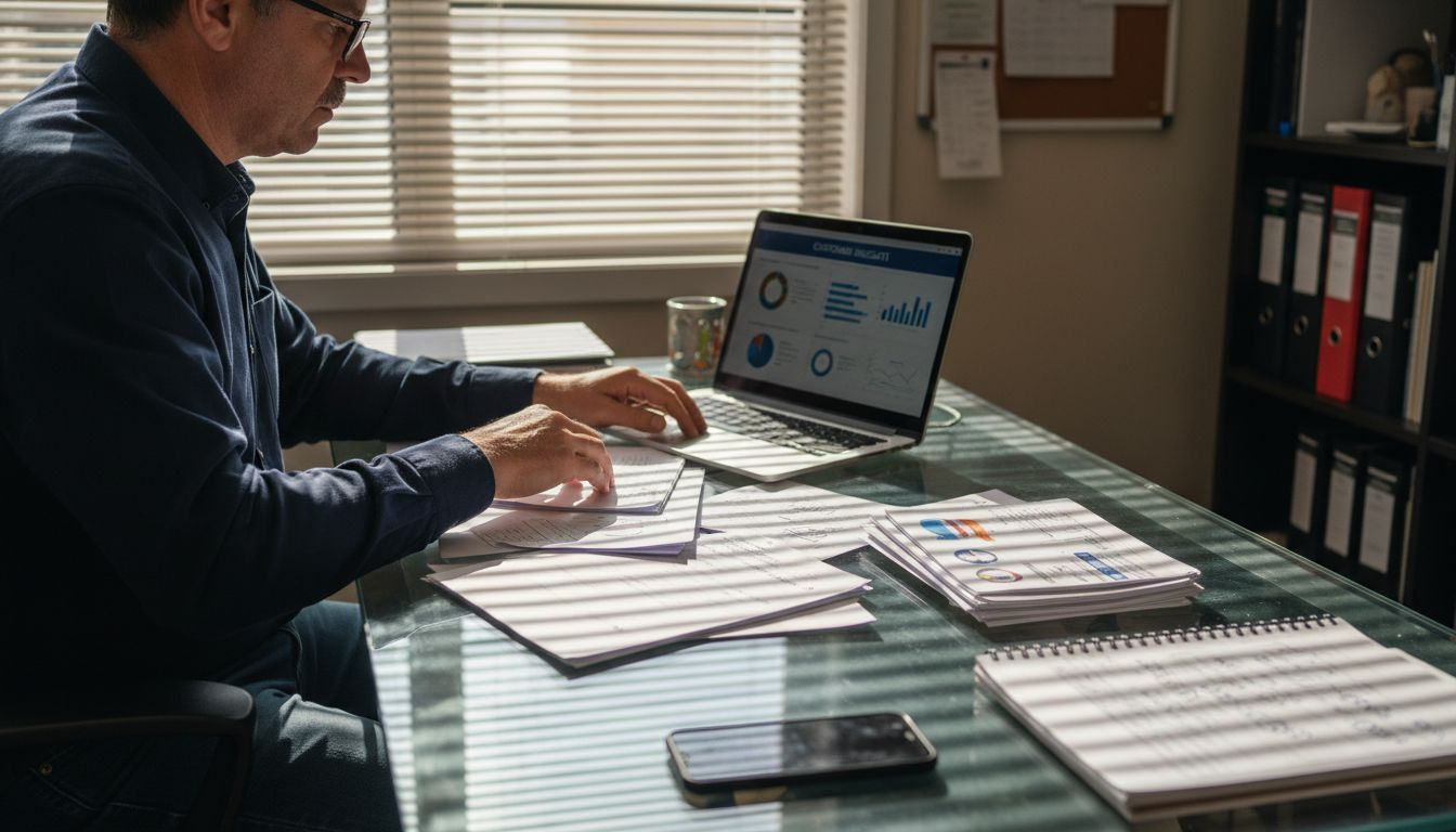 Business owner gathering first-party data