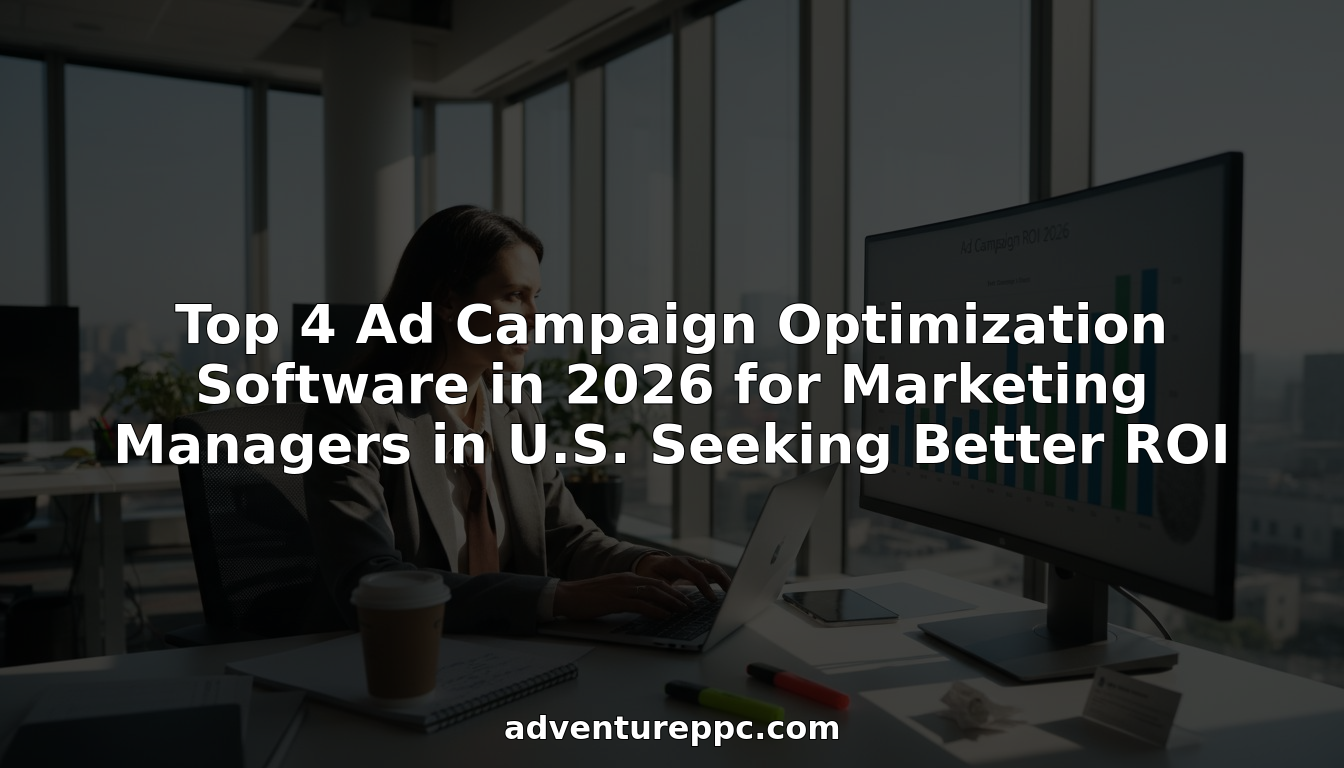 Top 4 Ad Campaign Optimization Software in 2026 for Marketing Managers in U.S. Seeking Better ROI