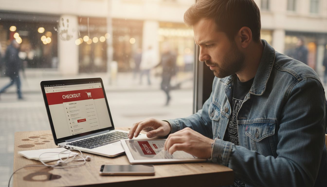 Analyst switching between tablet and laptop