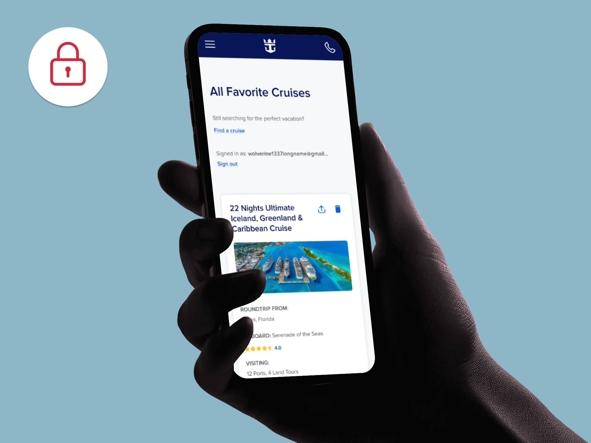 Royal Caribbean Favorites screen